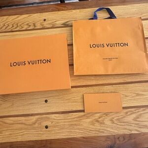 Louis Vuitton Orange Box and Bag Set